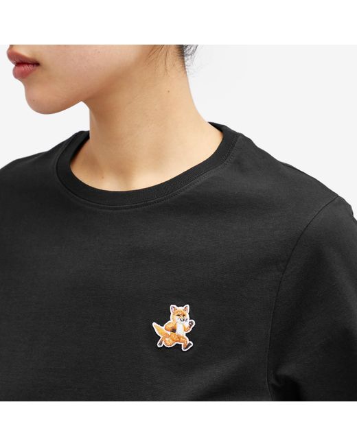 Maison Kitsuné Black Speedy Fox Patch Comfort T-Shirt