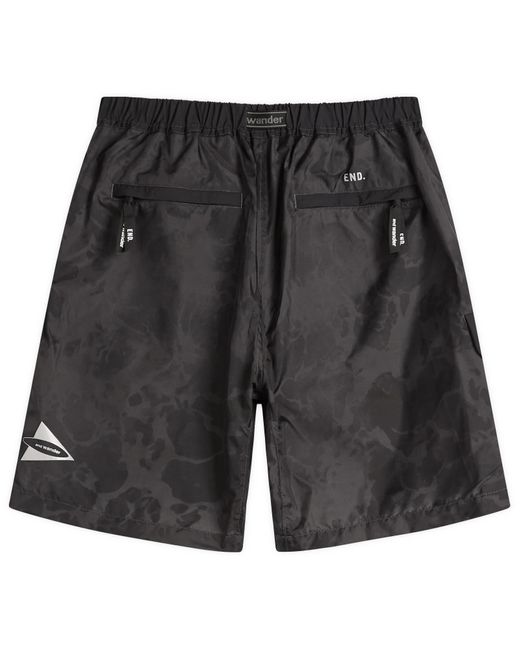 And Wander Black End. X Nylon Print Short Pant