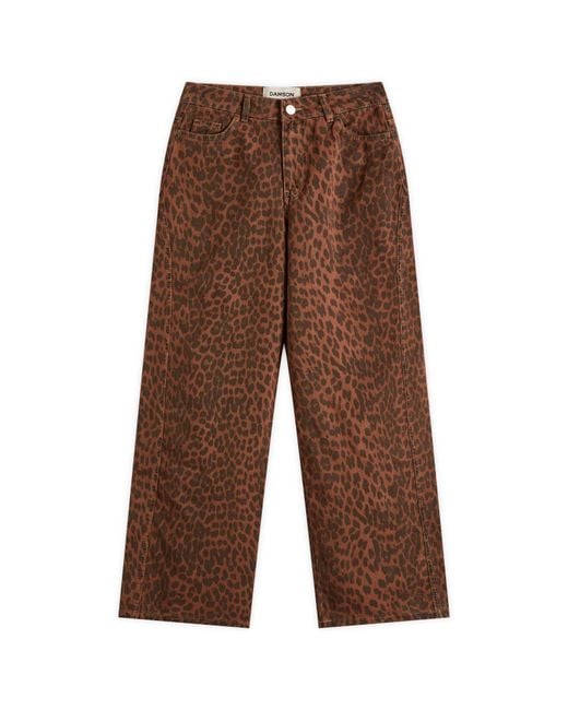 Damson Madder Brown Dion Leopard Jeans