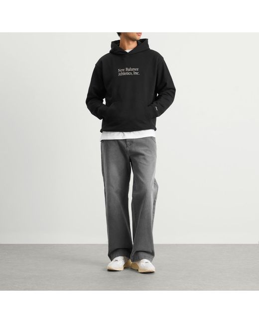 New Balance Black Athletics Classics Hoodie for men