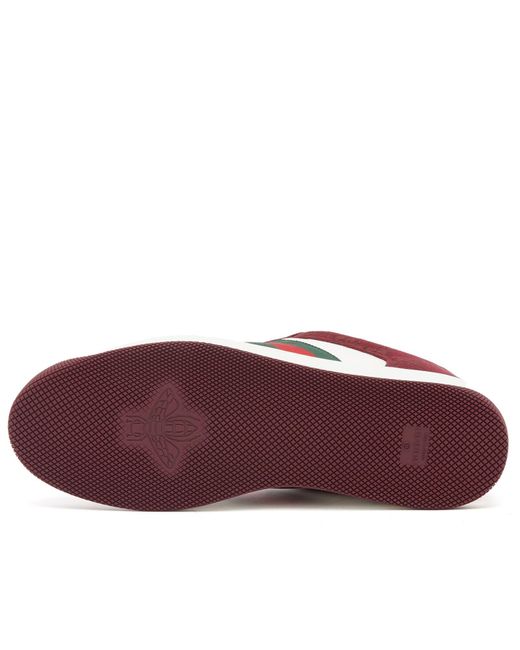 Gucci Red Screener Canvas Sneaker for men