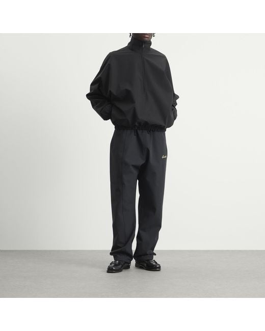 Fear Of God Black Active Trace 1/2 Zip Track Jacket for men