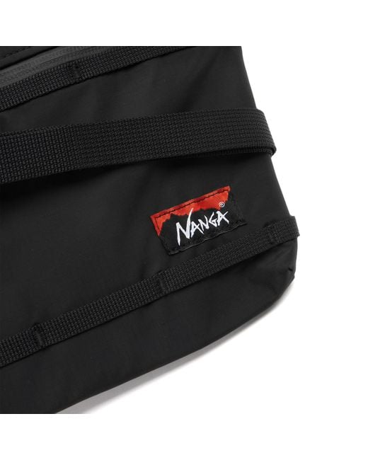 NANGA Black Aurora Tex Sacoche Bag for men