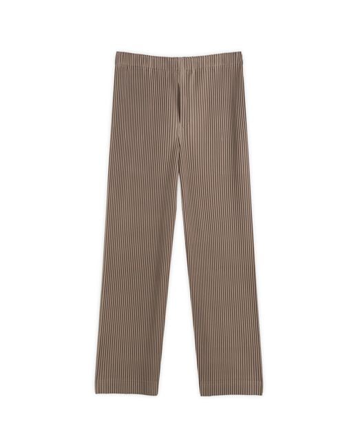 Homme Plissé Issey Miyake Brown Homme Plissé Curve Pleat Trouser for men