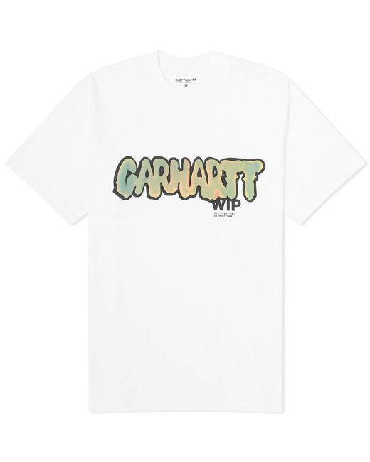 Carhartt White Drip Logo T-shirt for men
