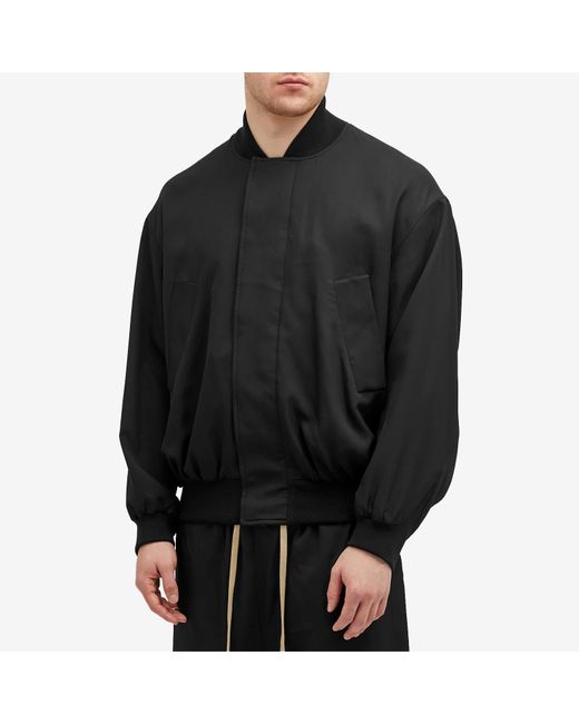 Fear Of God Black 8Th Double Layer Bomber Jacket for men