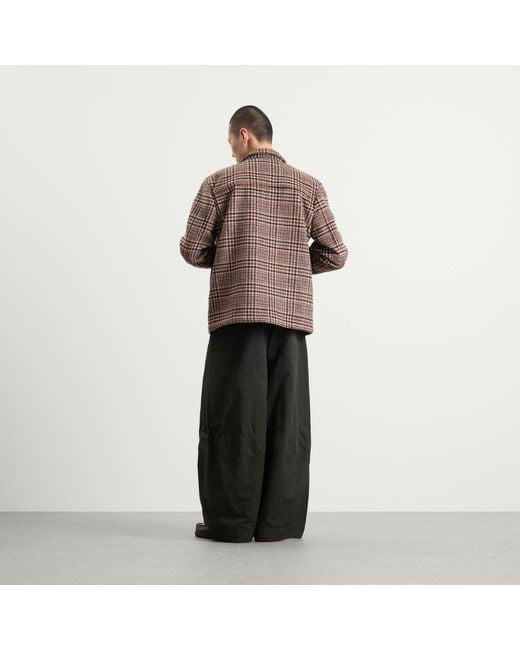 BOUND Brown Wool Button Jacket for men