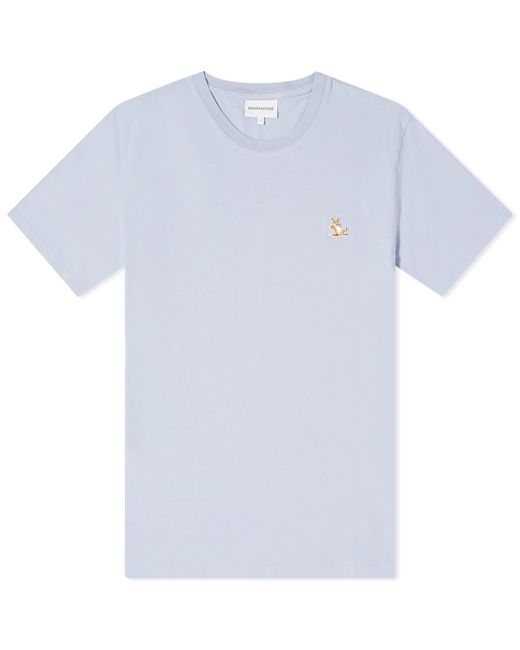 Maison Kitsuné Blue Chillax Fox Patch Regular T-Shirt for men