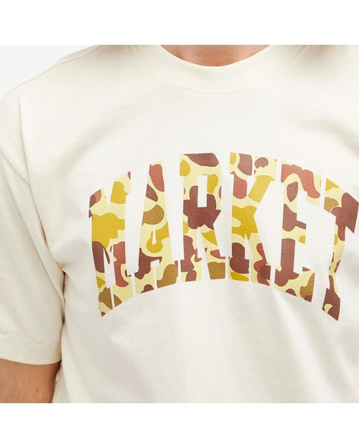 Market White Duck Camo Arc T-Shirt for men