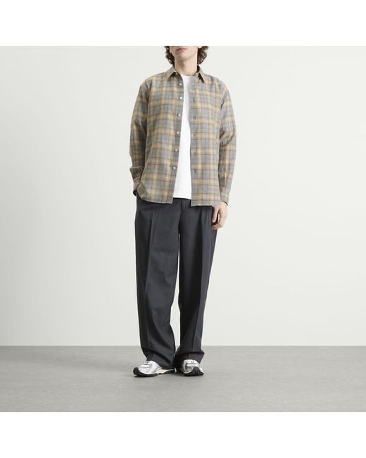 AURALEE AIRY WOOL CHECK SHIRT 24AW 3 AURALEE Airy Wool Check