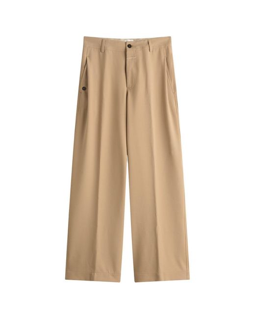 Closed Natural Wrenna Wide Leg Trousers