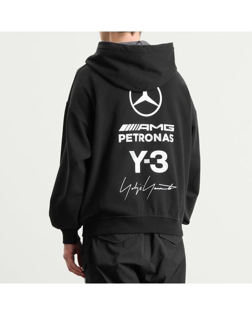 Y-3 Black X Mercedes F1 Zip Hoodie for men