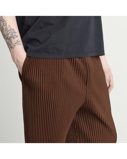 Homme Plissé Issey Miyake Brown Pleat Pant for men