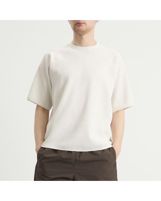 Goldwin White Waffle Light T-Shirt for men