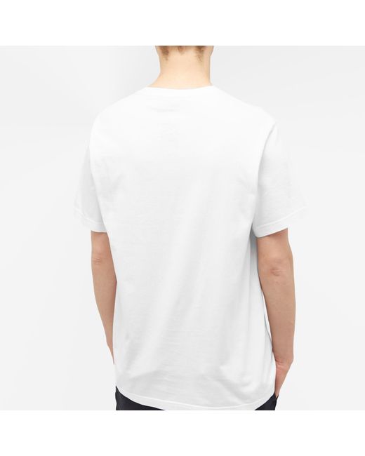 Maharishi White Embroided Sue-Rye Dragon T-Shirt for men
