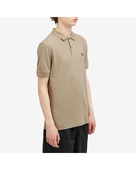 Fred Perry Natural Plain Polo Shirt for men