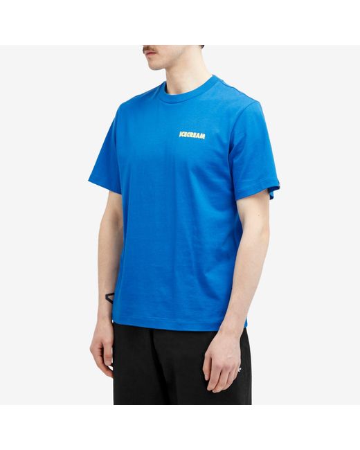 ICECREAM Blue We Serve It Best T-Shirt for men