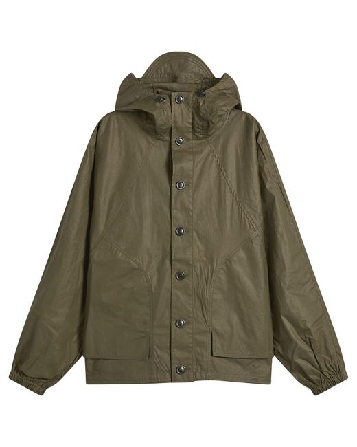 YMC Green Coated Cotton Bonehead Jacket for men
