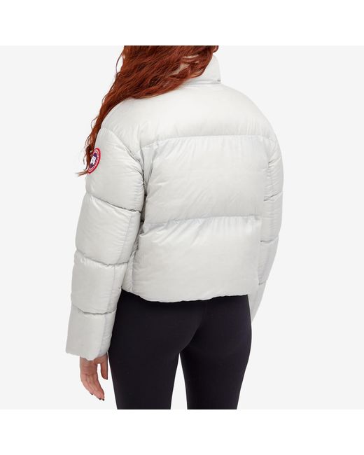 Canada Goose Gray Cypress Cropped Puffer Jacket
