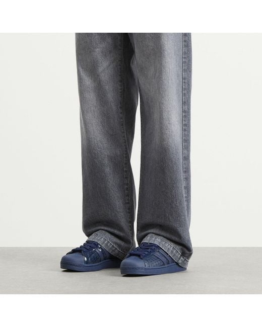 Adidas Blue Superstar Ii Anthony Edwards Sneakers for men