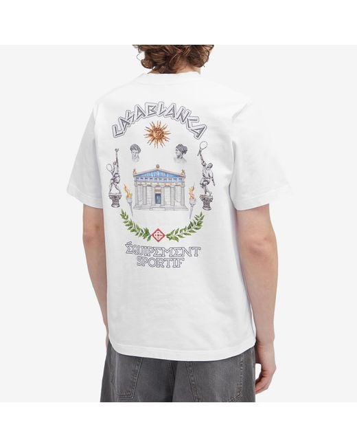 Casablanca White T-Shirt for men