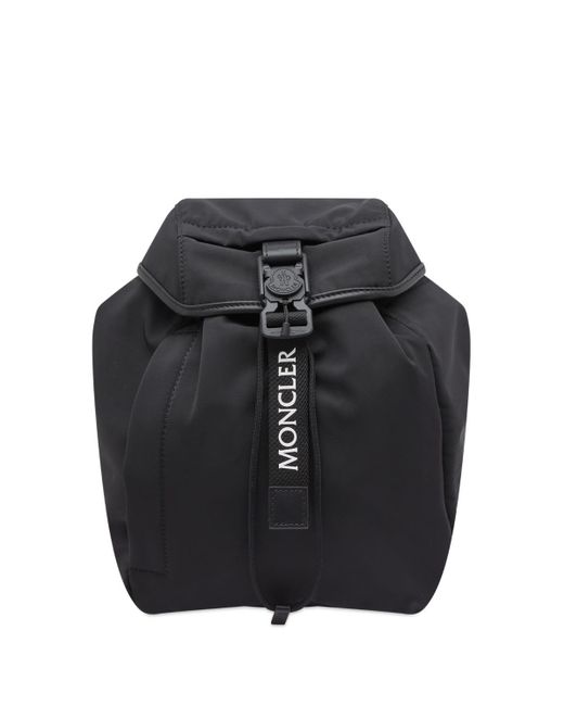 Moncler Black Trick Logo Backpack