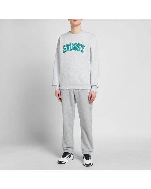 Stussy arch applique crew sweatshirt hotsell
