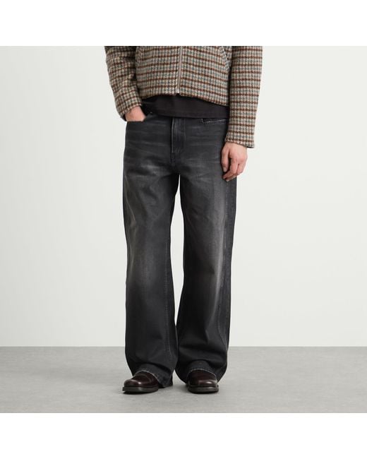 Won Hundred Gray Cale Distressed Print Denim Jeans for men