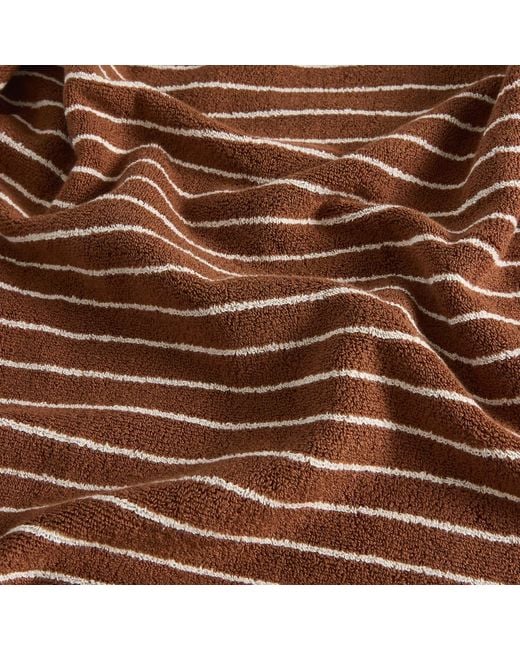 Tekla Brown Organic Terry Bath Towel