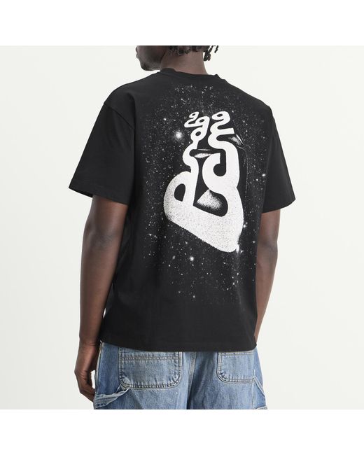 No Problemo Black Space Block Ss T-Shirt for men