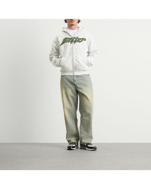 Butter Goods Green Scorpion Stitch Denim Jeans for men