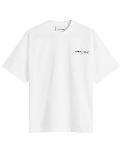 MKI Miyuki-Zoku White Signature Overlay T-Shirt Presented By End
