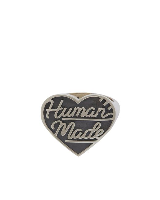 Human Made Gray Heart Ring for men