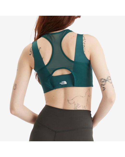 The North Face Green Refina Double Layered Bra Top