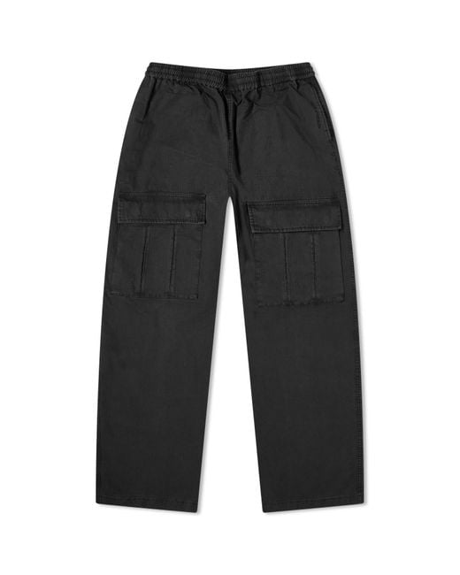 Acne Gray Prudento Cotton Ripstop Pants for men