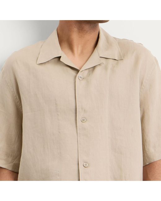 Studio Nicholson Natural Oryn Short Sleeve Shirt for men