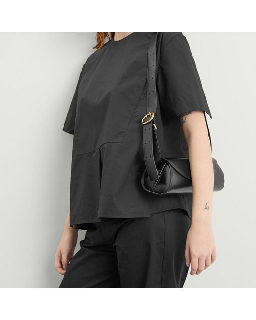 Jil Sander Black Cannolo Bag