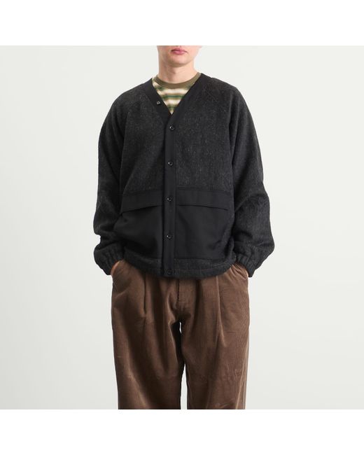 Merely Made Black Berkut Cardigan for men