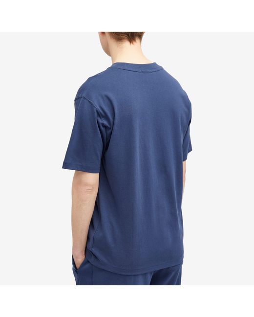 New Balance Blue Nb Athletics Cotton T-Shirt for men