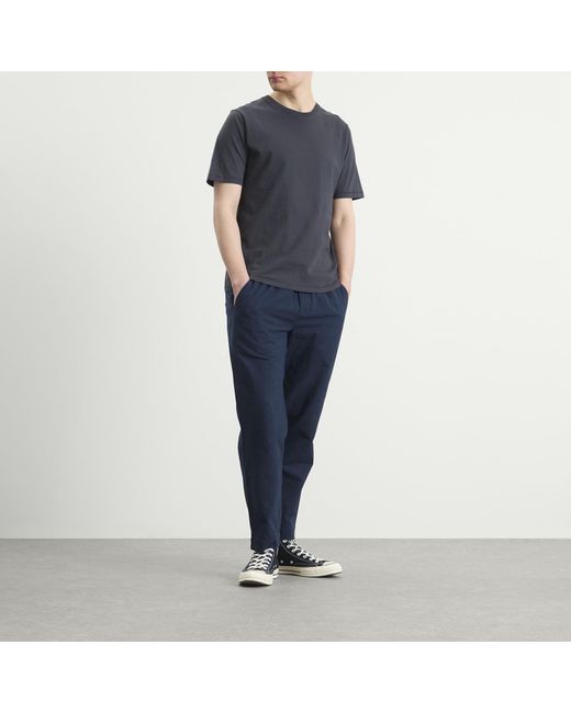 Folk Blue Drawcord Assembly Pant for men