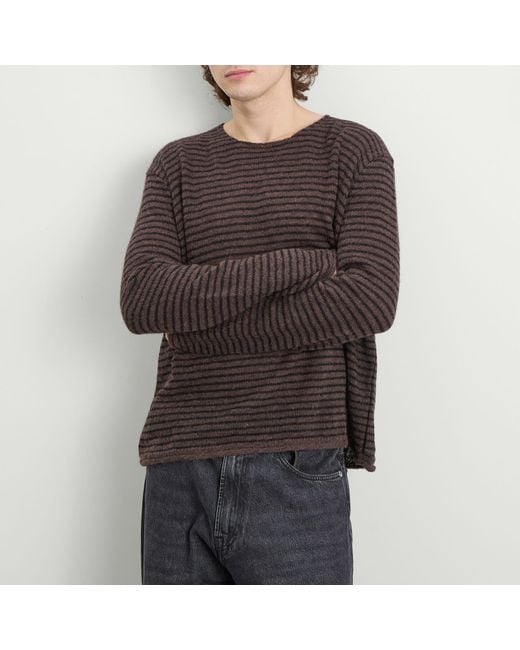 Our Legacy Brown Rigid Alpaca Jumper for men