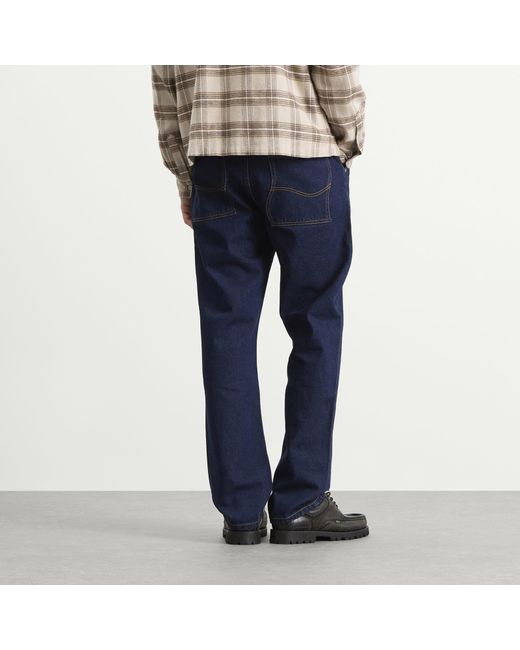 Dime Blue Straight Denim Pants for men