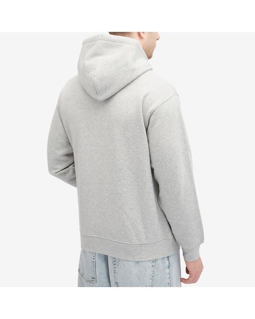 Dime Gray Cursive Logo Hoodie for men