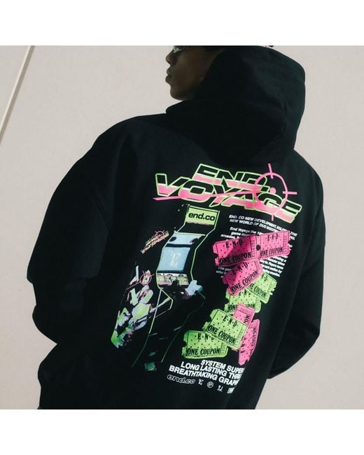 END. Black Coastal Arcade Voyage Hoody