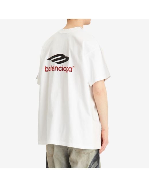 Balenciaga Free Styling Tips T-Shirt 'Black White