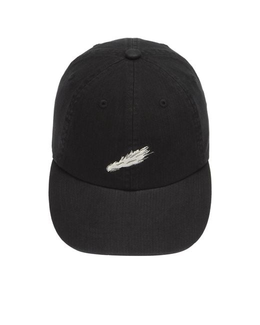 Folk Black Herringbone Cap for men