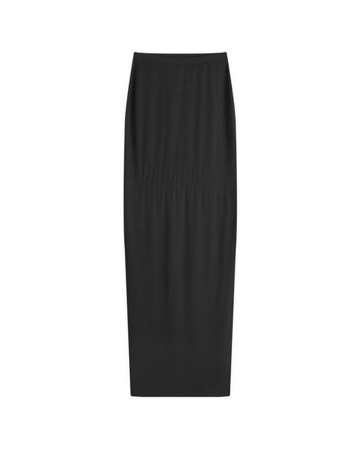 Skims Black Soft Lounge Long Skirt