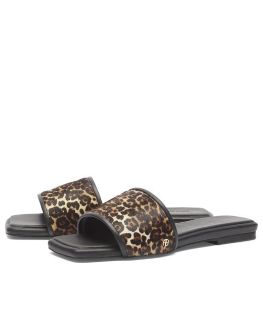 Anine Bing Brown Ria Slides