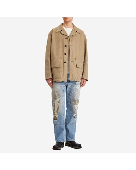 Maison Margiela Natural Cotton Chore Jacket for men