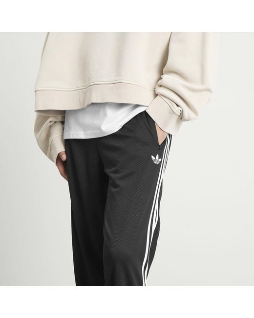 Adidas Gray Firebird Mesh Track Pant for men